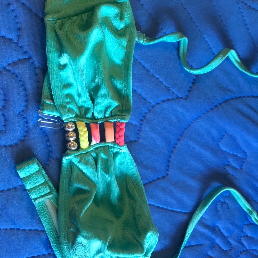 Green bikini top